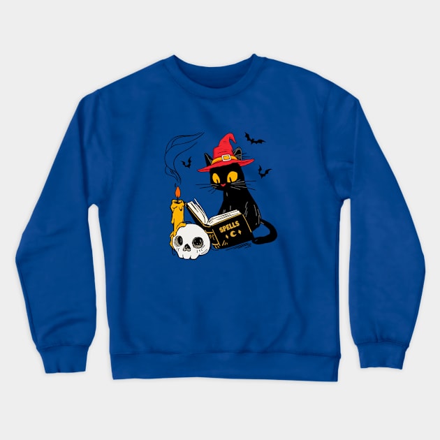 Cat and magic Crewneck Sweatshirt by My Happy-Design